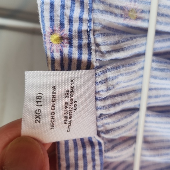 Wonder Nation Girls Long-Sleeved Square Neck Top Size XXL (18) - Picture 5 of 8